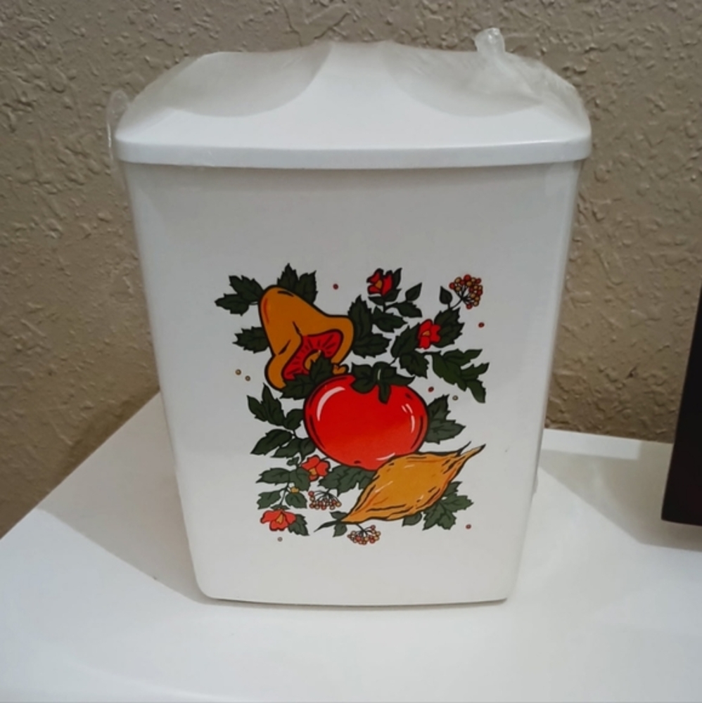Rare Vintage 1970's  Vegetable Canister Set New